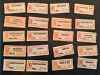 126 aantekenstrookjes 1947, Ophalen of Verzenden, Gebruikt