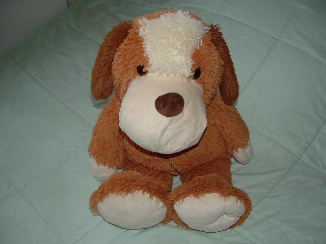 SUNKID HOND GROOT PLUCHE LANGHARIG LICHTBRUIN MET, Ophalen of Verzenden, Nieuw, Overige typen