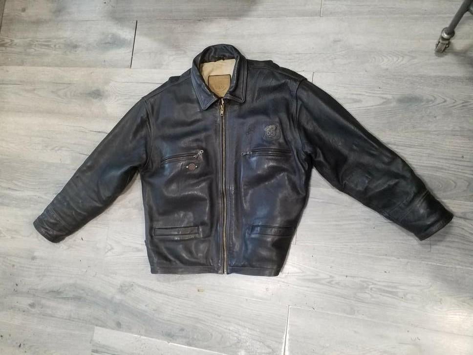 Rout 66 lederen motorjas, Ophalen of Verzenden, Zo goed als nieuw, Maat 56/58 (XL), Bruin