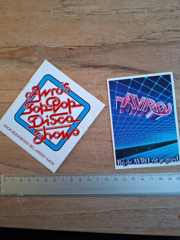 Stickers AVRO, Verzamelen, Verzenden, Zo goed als nieuw, Film, Tv of Omroep