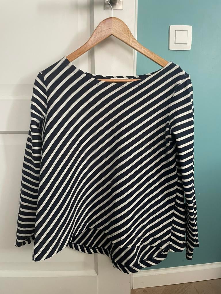 PETIT BATEAU SHIRT DAMES, MAAT 2, Maat 38/40 (M), Blauw, Ophalen of Verzenden, Zo goed als nieuw