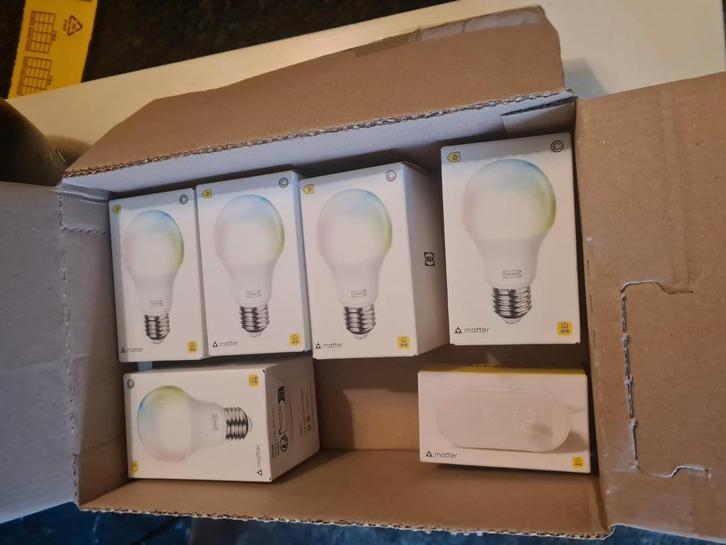 Ikea Hub Dirigera met 15x Gu10 & 15x E27 full color & Luchts, Doe-het-zelf en Verbouw, Bouwverlichting, Nieuw, Lamp, 50 tot 200 watt