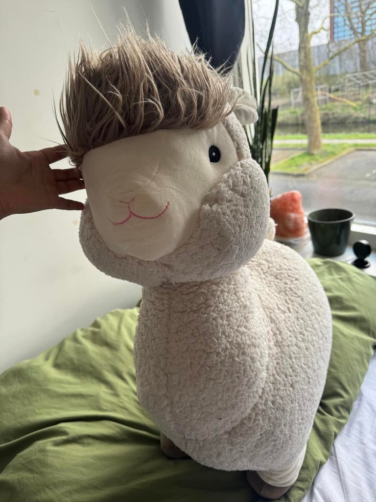 Grote zachte alpaca knuffel, Ophalen of Verzenden, Gebruikt, Overige typen