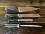 zwilling henckels messen 4 ster en aanzetstaal mes, Ophalen of Verzenden, Gebruikt, Los bestek