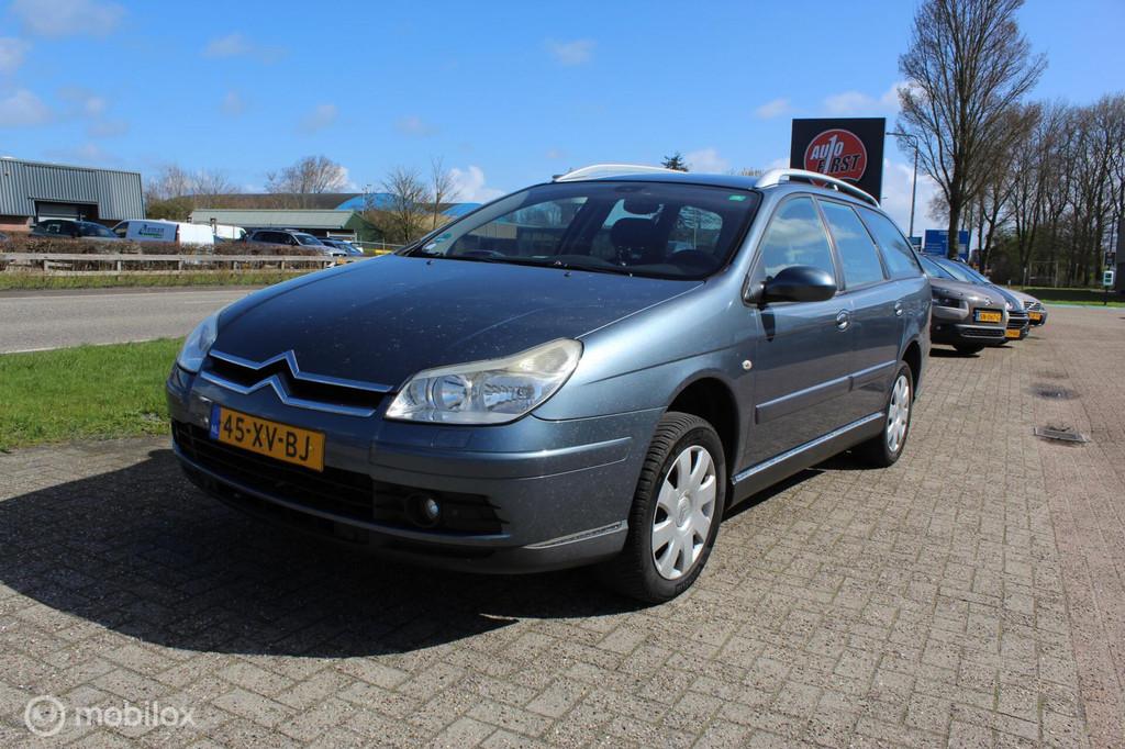 Citroen C5 Break 2.0-16V, Auto's, Citroën, Stof, Zwart, 4 cilinders, Origineel Nederlands