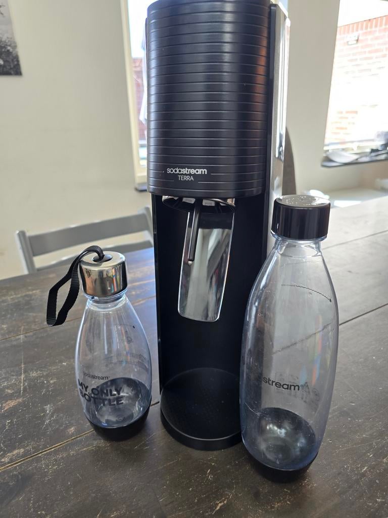 Sodastream Terra met gasfles, Witgoed en Apparatuur, Ophalen, Zo goed als nieuw