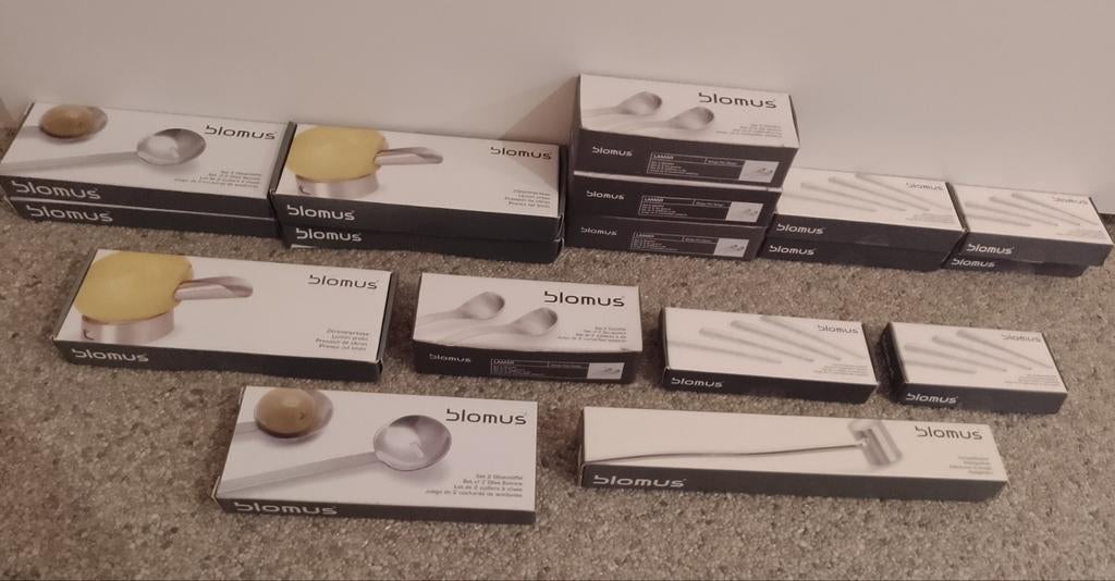 Blomus (saus/olijf)lepels, citroenpers en kaarsendover, Ophalen of Verzenden, Nieuw