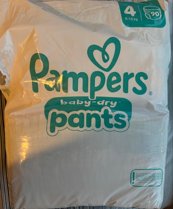 Pampers Baby-Dry Pants Maat 4 (9-15 kg) - 90 luiers, Kinderen en Baby's, Overige Kinderen en Baby's, Nieuw, Ophalen