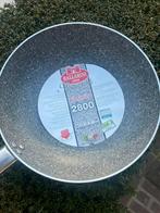 Wokpan  Ballarini serie; Kerastone granite, Ophalen of Verzenden, Zo goed als nieuw, Wok, Keramische plaat