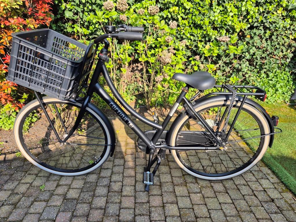 Cortina U4 Transportfiets 3 versnellingen zwart mat, Fietsen en Brommers, Fietsen | Dames | Damesfietsen, Zo goed als nieuw, Overige merken