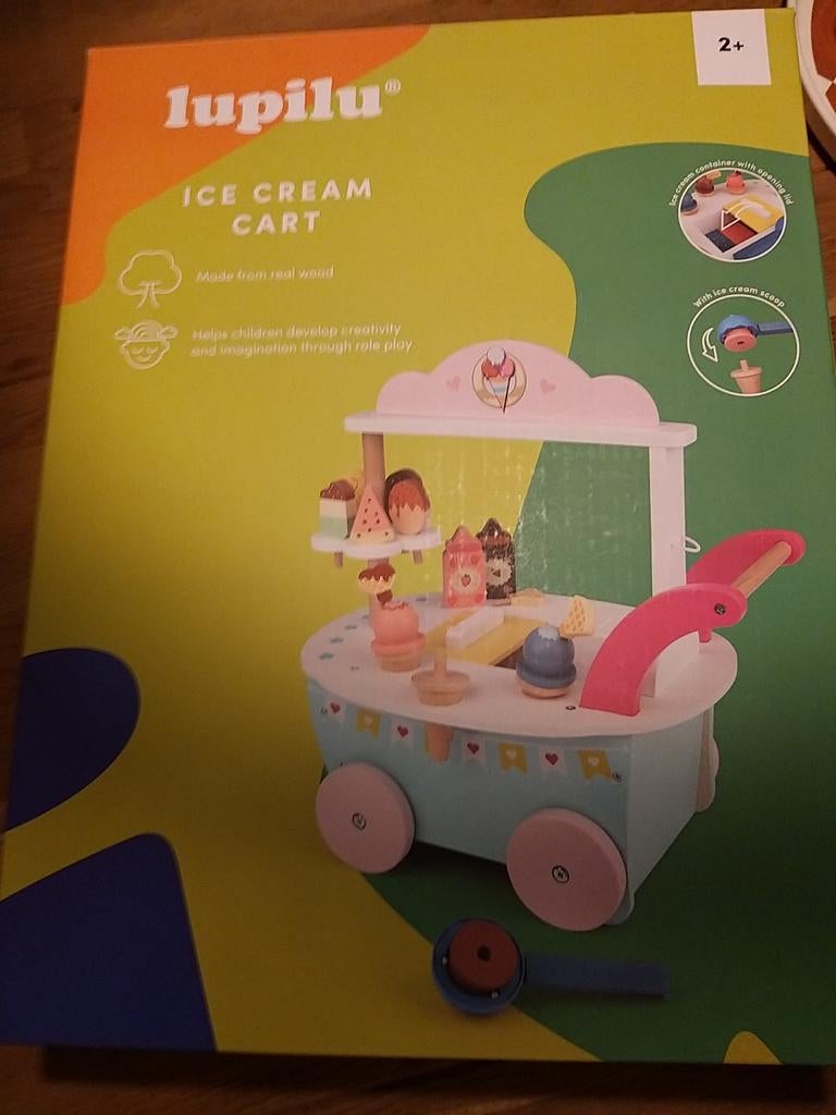 Nieuw houten ijsco kar.schitterend cadeau, Ophalen of Verzenden, Nieuw