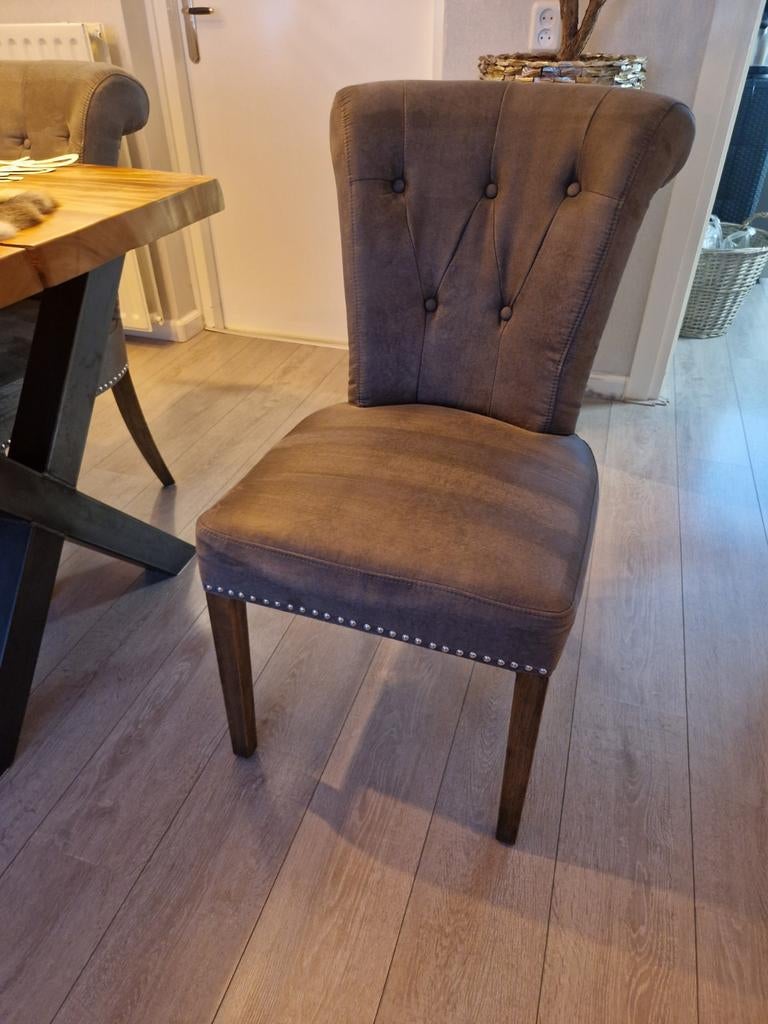 Dubbelman stoelen, Huis en Inrichting, Stoelen, Ophalen of Verzenden, Zo goed als nieuw, Grijs