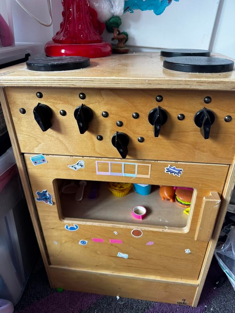 Fornuisje, Ophalen, Gebruikt, Hout, Speelkeuken