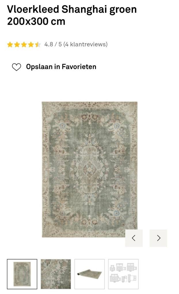 GEZOCHT: Karwei Shanghai vloerkleed 200x300, Ophalen, 200 cm of meer, Zo goed als nieuw, 200 cm of meer