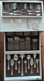 SOLA 100, Haags Lofje, verzilverd, 123 delig. Z.G.A.N.!!, Ophalen, Zo goed als nieuw, Vaatwasserbestendig, Zilver