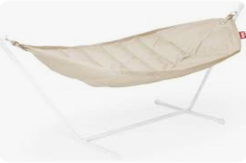 Fatboy Headdemock SuperB Hangmat wit/lichtgrijs onderstel, Tuin en Terras, Hangmatten, Ophalen, Meerpersoons, Zo goed als nieuw
