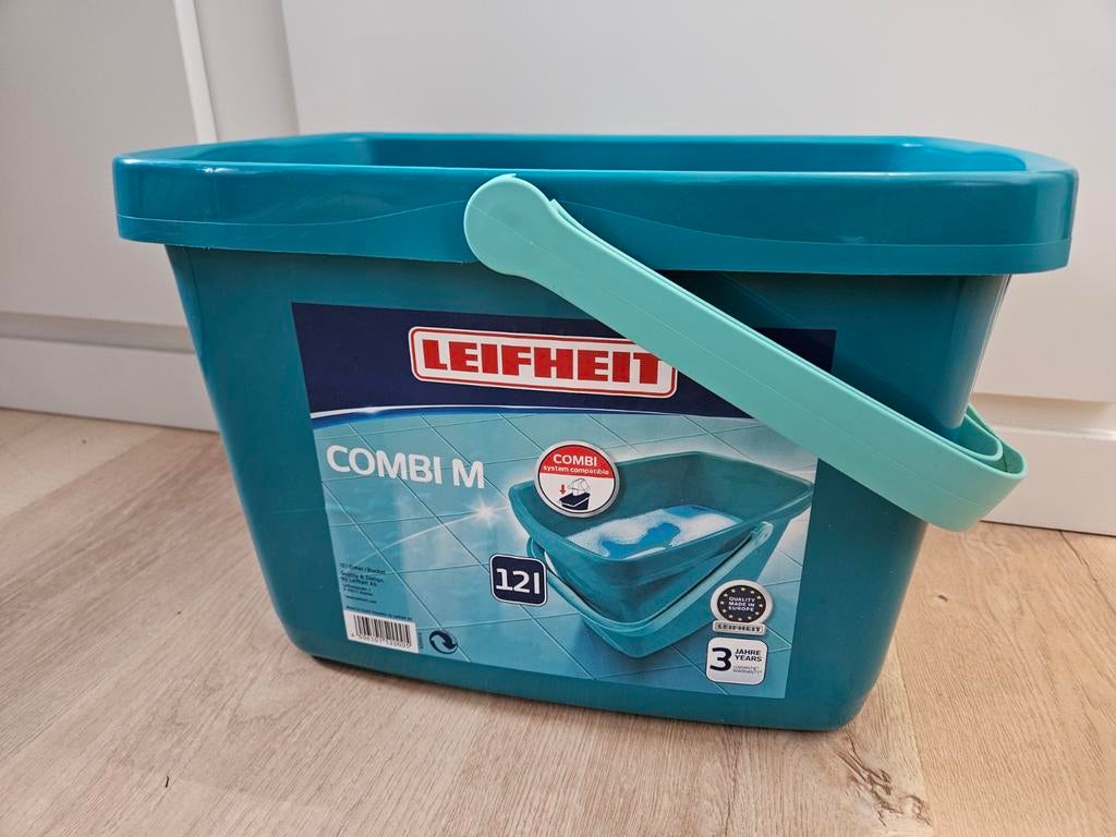 Dweil emmer - Leifheit Combi M, Huis en Inrichting, Emmers, Ophalen, Zo goed als nieuw, Kunststof, Met handgreep