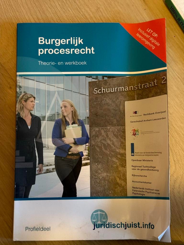 Schoolboeken - Burgerlijk Procesrecht theorie- en werkboek, Boeken, Ophalen of Verzenden, Zo goed als nieuw, Overige niveaus, Overige vakken