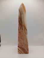 Aragoniet obelisk 640 gram hoogte 20 cm, Antiek en Kunst, Kunst | Beelden en Houtsnijwerken, Ophalen of Verzenden