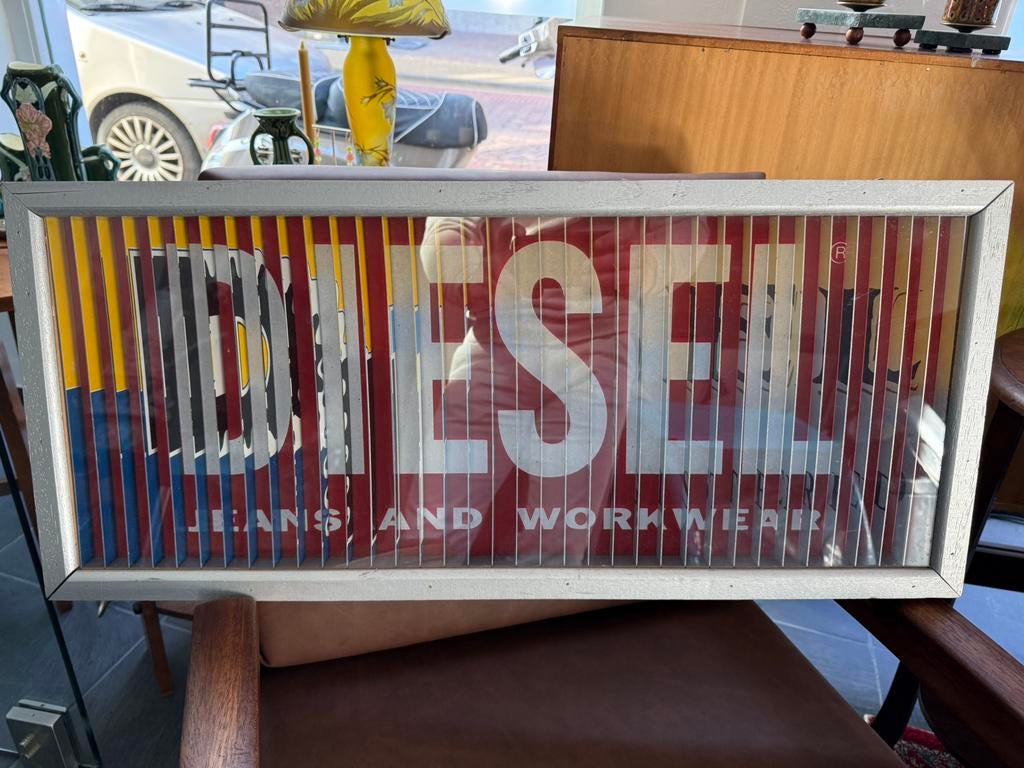 Groot origineel Diesel reclamebord 3D, Ophalen of Verzenden, Zo goed als nieuw