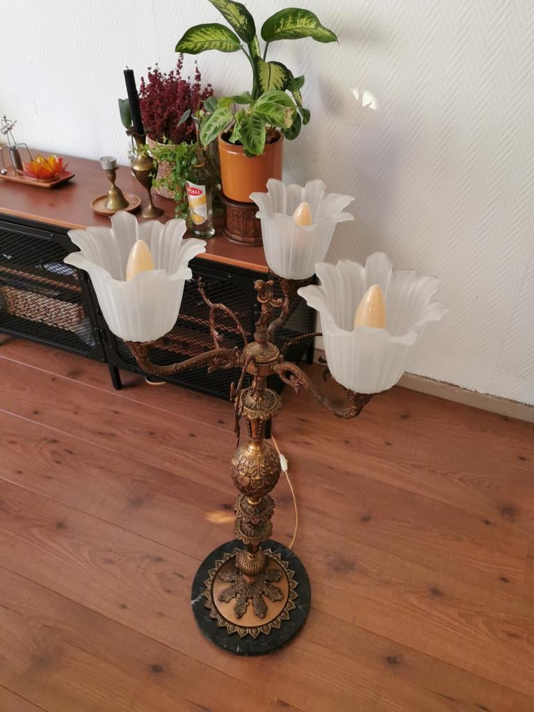 Vintage rococo/barok staande lamp, Antiek en Kunst, Ophalen