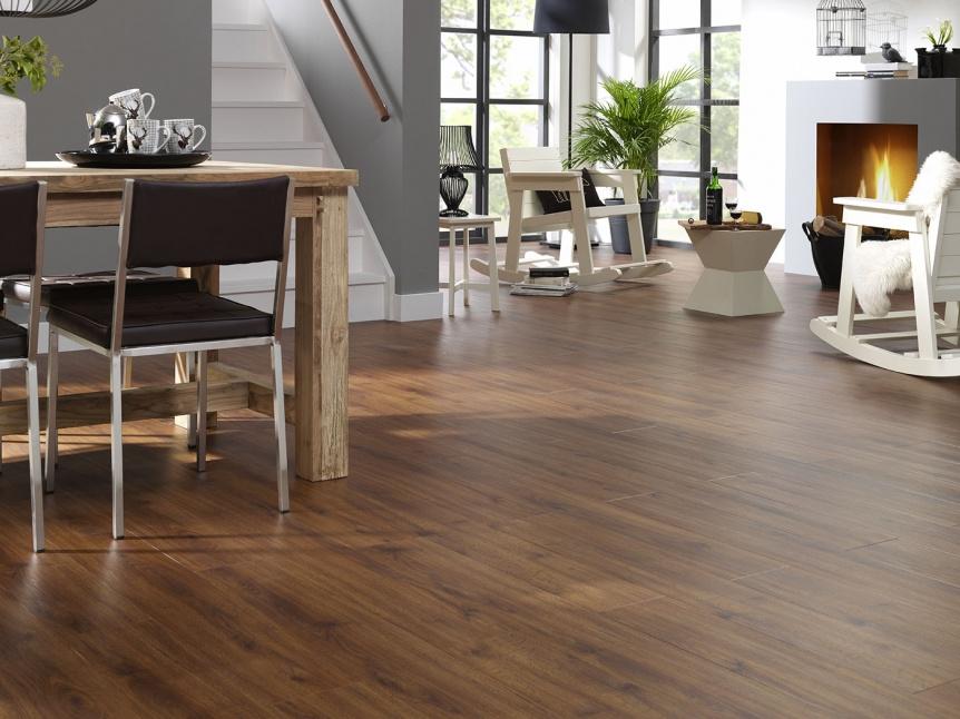 Pvc click Bras Oak Bruin met integreerde ondervloer €19,95m2, Bruin, 75 m² of meer, Pvc click bruin met integreerde ondervloer