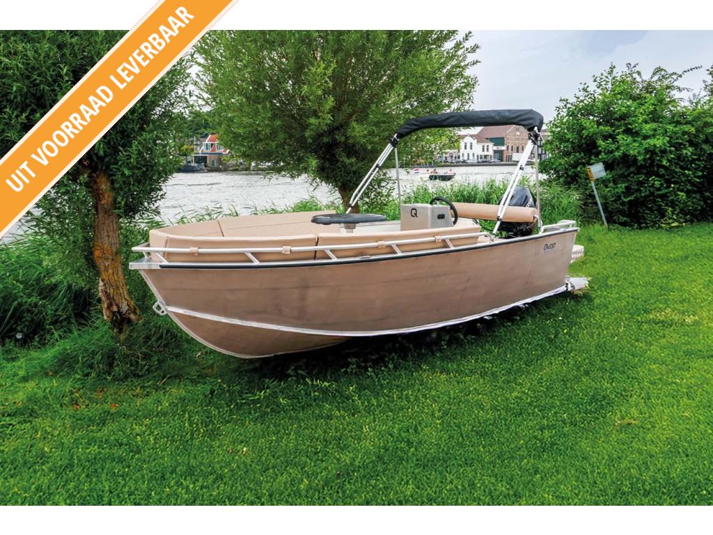 OP VOORRAAD: Qwest R485 - Zelflozend Aluminium V-bodem, Watersport en Boten, Vis- en Consoleboten, Niet ingevuld, Tot 10 pk, Niet ingevuld