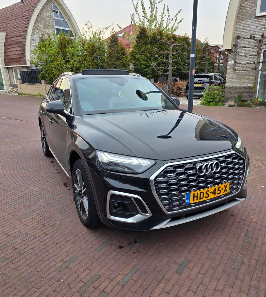 Audi Q5 Sportback 50 TFSI S Edition Pano leder inruil mog, Automaat, Q5, Zwart, Leder
