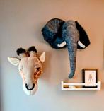 Giraffe en olifant wanddecoratie kinderkamer, Ophalen of Verzenden, Zo goed als nieuw, Wanddecoratie