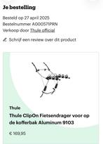 Thule ClipOn fietsendrager kofferklep, Auto diversen, Ophalen, 3 fietsen of meer, Zo goed als nieuw, Achterklepdrager