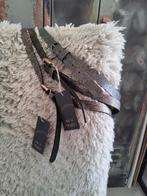 Damesriem ceintuur Trezz echt leder 3x oud goud/zilver nieuw, Kleding | Dames, Minder dan 3 cm, Echt leder, Nieuw, Tailleriem