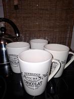 Set van 4 Newbridge Kitchen Chocolat mokken, Keramiek, Ophalen of Verzenden, Zo goed als nieuw, Overige stijlen