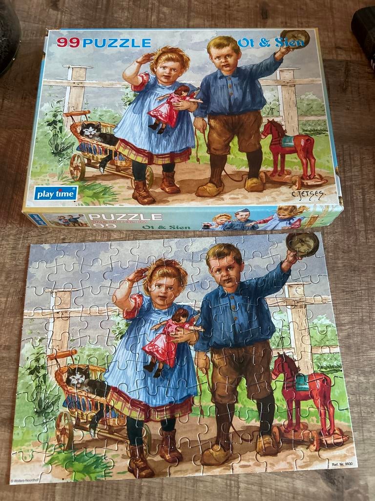 Ot en Sien puzzel - 99 stukjes - Compleet, Kinderen en Baby's, Speelgoed | Kinderpuzzels, Ophalen of Verzenden, Meer dan 50 stukjes