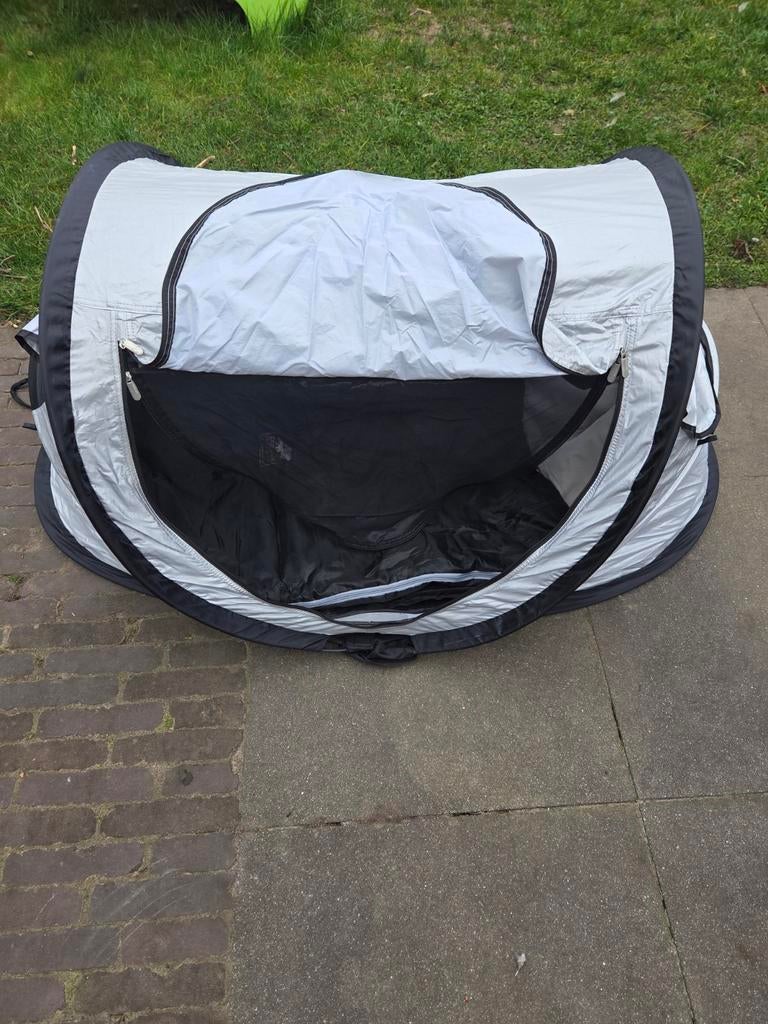 Deryan speel- en slaaptent met matrasje en slaapzak, Ophalen of Verzenden, Gebruikt