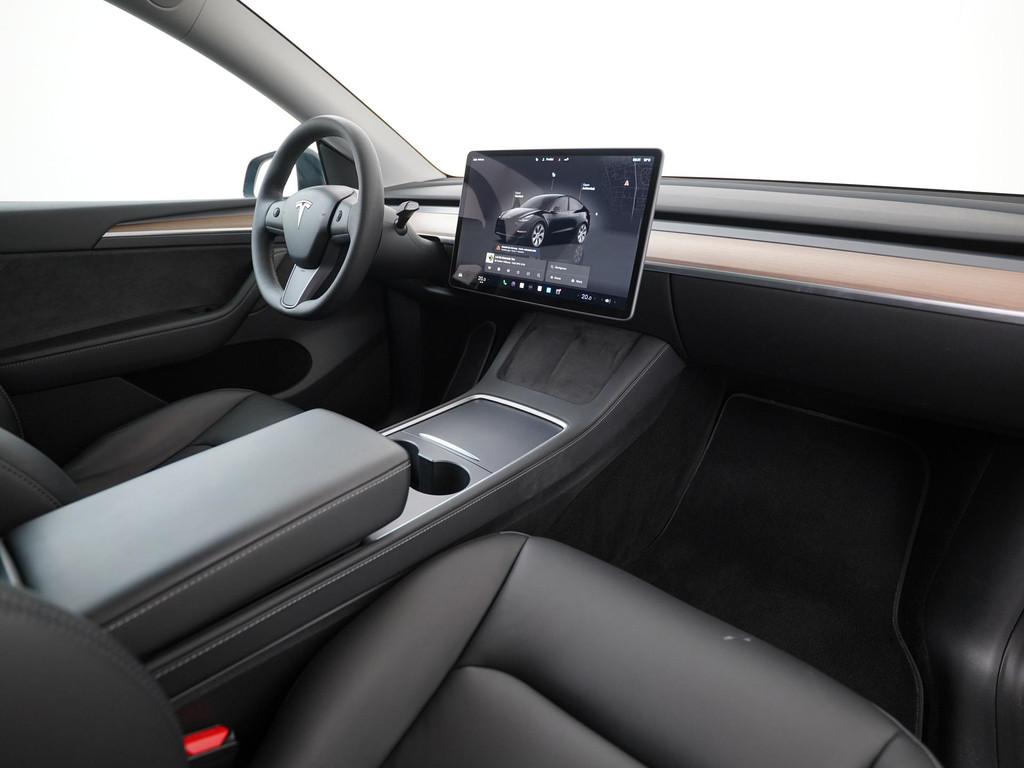 Tesla Model Y Long Range AWD 75 kWh | Trekhaak | Zondag Open, Auto's, Tesla, Automaat, 12 maanden, Stof, Gebruikt