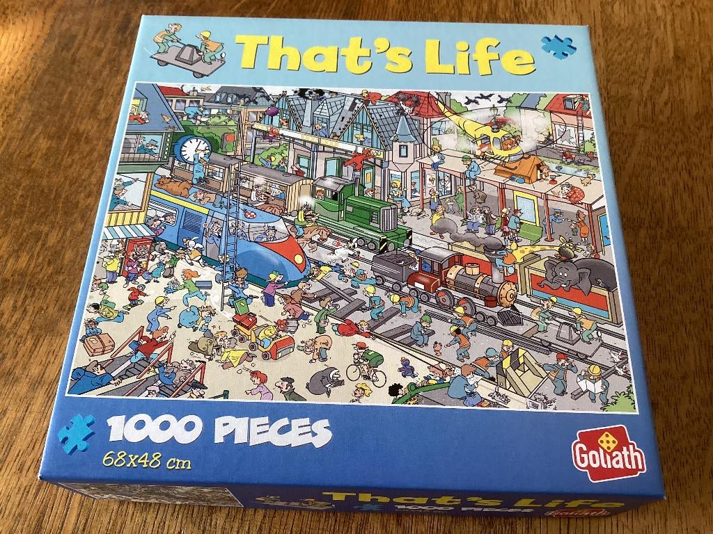 That's Life  puzzel 1000 stukjes, Ophalen of Verzenden, 500 t/m 1500 stukjes, Zo goed als nieuw, Legpuzzel