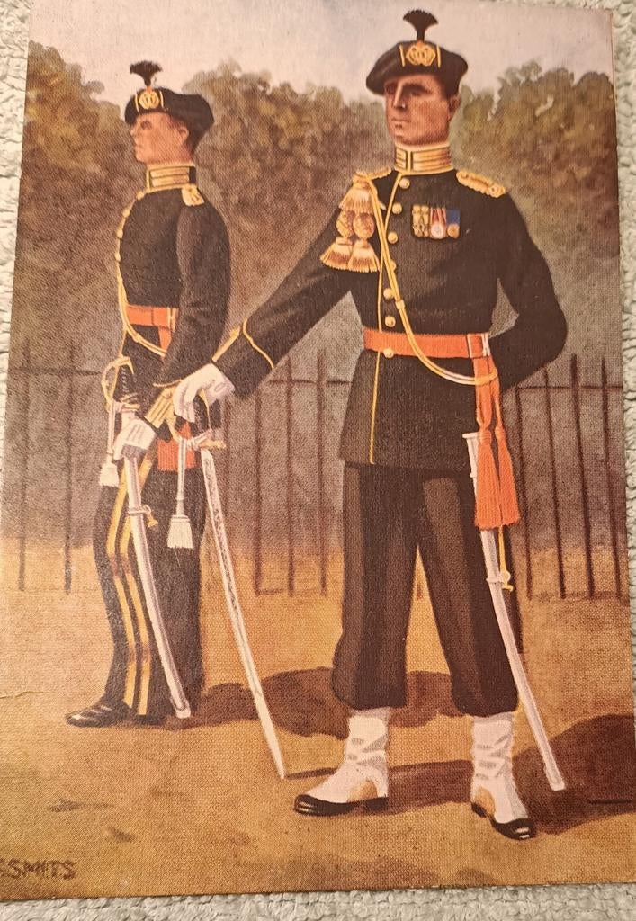 Ansichtkaart Garderegiment Jagers (F Smits), Ophalen of Verzenden, Landmacht, Nederland, Foto of Poster
