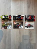 Lego Technic Set van 3: Tractor, Kiepwagen & Pistenbully, Ophalen of Verzenden, Gebruikt, Complete set, Lego