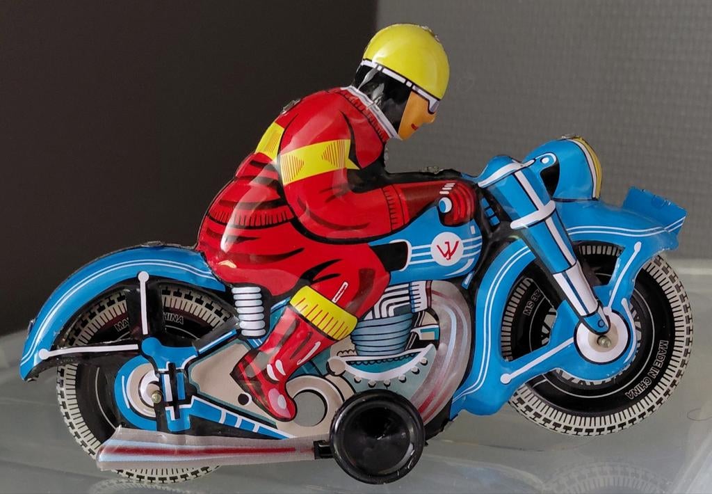 Oude Blikken Speelgoed Motor, Antiek en Kunst, Antiek | Speelgoed, Ophalen