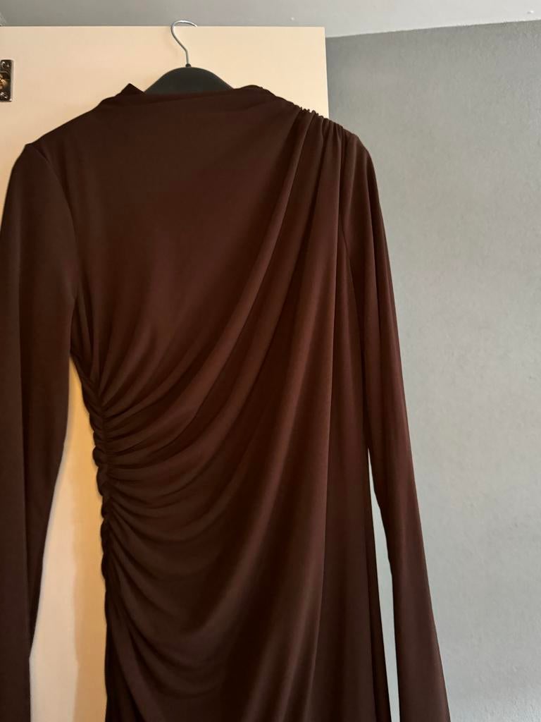 Zara jurk bruin maat M, Ophalen of Verzenden, Maat 38/40 (M), Bruin