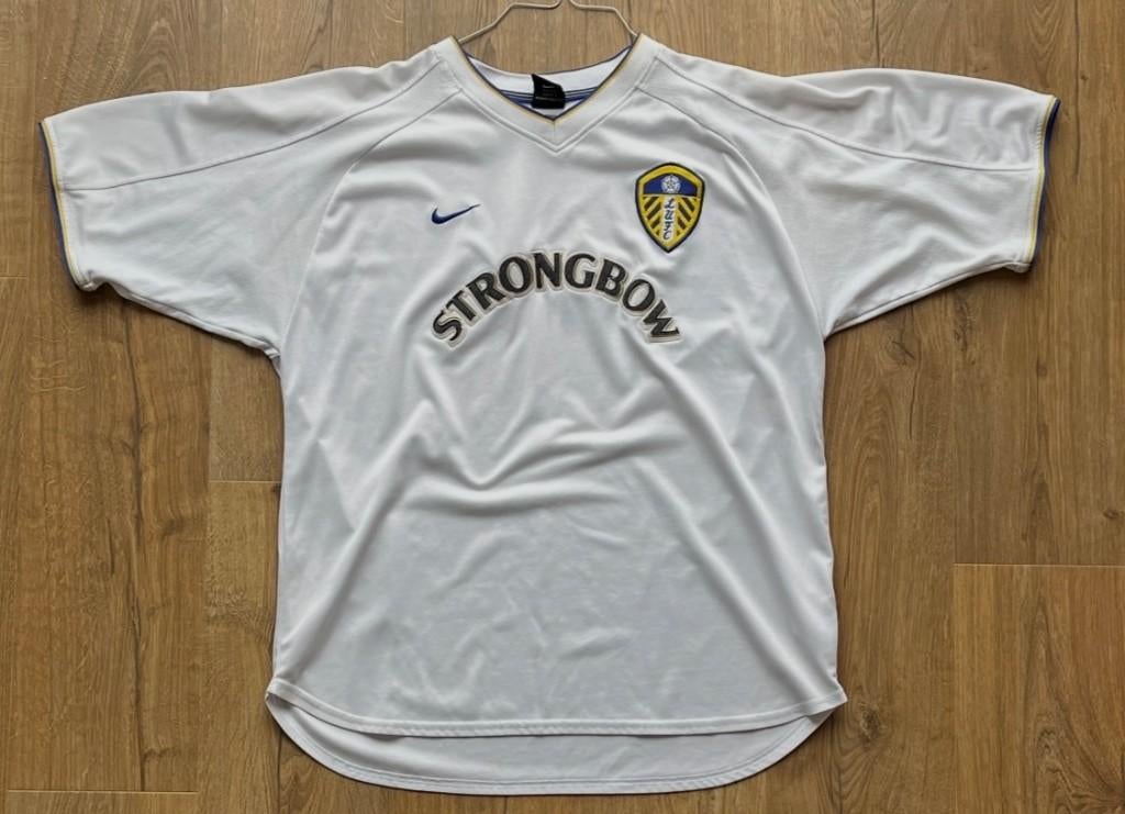 shirt Leeds United FC thuis 2000-2001 NIKE L voetbal, Ophalen of Verzenden, Gebruikt, Buitenlandse clubs, Shirt