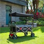 Arebos bolderkar met dakje en duwstang, Caravans en Kamperen, Bolderkarren, Ophalen of Verzenden, Opvouwbaar