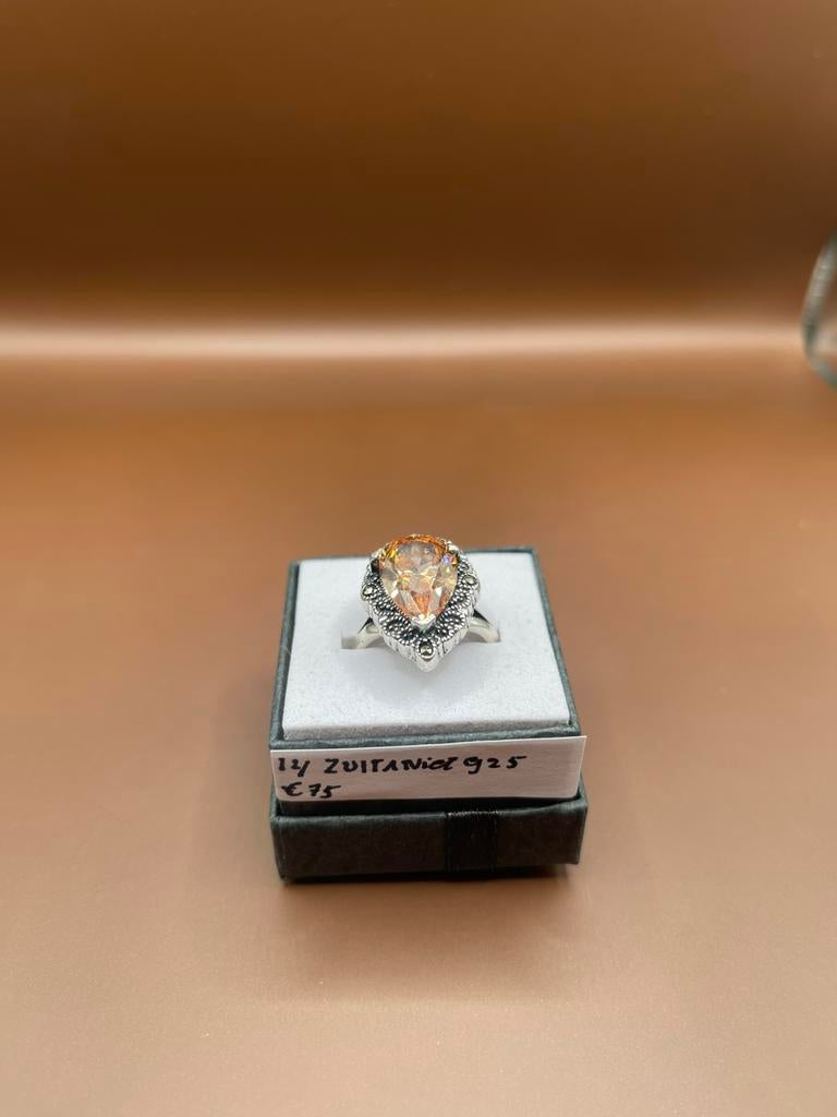 Ring zultaniet maat 14, Ophalen of Verzenden, Goud