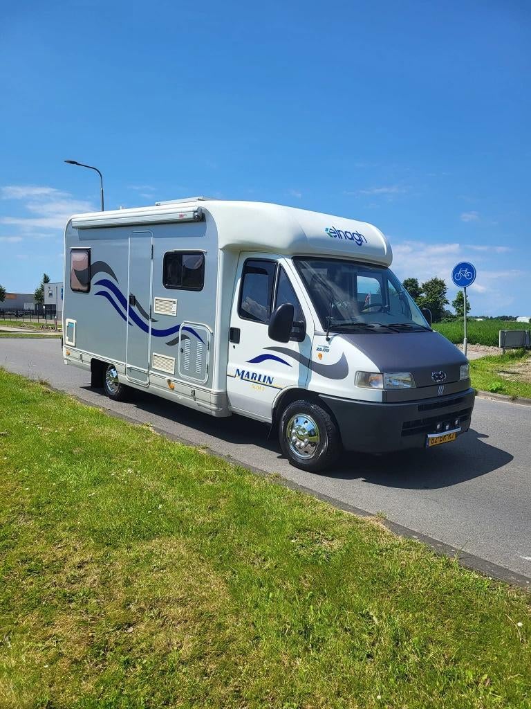 CAMPER ELNAGH MARLIN SLIM 2 Fiat Ducato 2.8 JTD, Caravans en Kamperen, Campers, Fiat, Kluisje, Particulier, 6 tot 7 meter