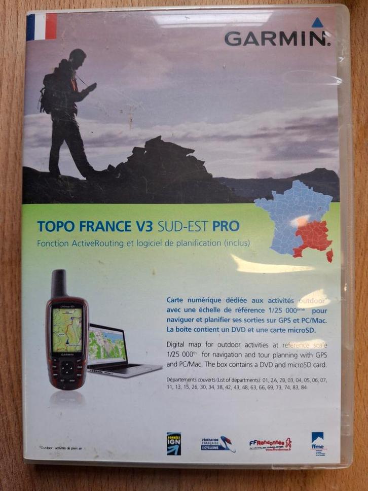 Garmin Topo France V3 Sud-Est Pro - Nieuwstaat, Hobby en Vrije tijd, Overige Hobby en Vrije tijd, Zo goed als nieuw, Ophalen of Verzenden