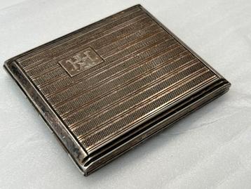 Vintage Verzilverd sigarettenkoker doosje etui beschikbaar voor biedingen
