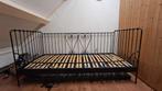 Ikea stalen bed, Huis en Inrichting, Slaapkamer | Bedden, Ophalen, 90 cm, Eenpersoons, Wit