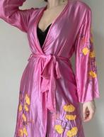 Handgemaakte zijden kimono, S/M. Boho bohemian ibiza silk, Kleding | Dames, Zo goed als nieuw, Maat 36 (S), Handgemaakt, Verzenden