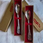 2 Vintage Sola Elite Lepeltjes - 'De Zwoer', Antiek en Kunst, Antiek | Bestek, Ophalen of Verzenden