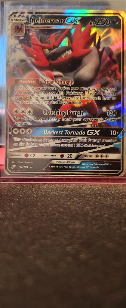 Incineroar GX - 97/181, Ophalen of Verzenden, Zo goed als nieuw